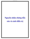 Nguyên nhân chứng tiểu són và cách điều trị