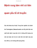 Bệnh rung tâm nhĩ có liên quan yếu tố di truyền