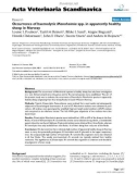 Báo cáo khoa học: Occurrence of haemolytic Mannheimia spp. in apparently healthy sheep in Norway