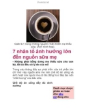 7 nhân tố ảnh hưởng lớn đến nguồn sữa mẹ