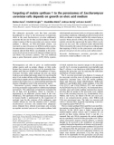 Báo cáo Y học: Targeting of malate synthase 1 to the peroxisomes of Saccharomyces cerevisiae cells depends on growth on oleic acid medium