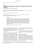 Báo cáo y học: Science review: Genetic variability in the systemic inflammatory response