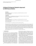 Báo cáo hóa học: A Robust Orthogonal Adaptive Approach to SISO Deconvolution