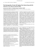 Báo cáo khoa học: The heterogeneity of mast cell tryptase from human lung and skin Differences in size, charge and substrate afﬁnity