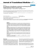 báo cáo hóa học: A comparison of classification methods for predicting Chronic Fatigue Syndrome based on genetic data