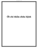 Ớt chỉ thiên chữa bệnh