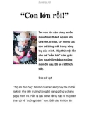 'Con lớn rồi!'