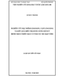 Luận án Tiến sĩ Y học: Nghiên cứu đặc điểm lâm sàng, cận lâm sàng và kết quả điều trị sóng xung kích ở bệnh nhân thiếu máu cơ tim cục bộ mạn tính