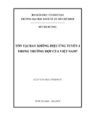 Luận văn Thạc sĩ Kinh tế: Tồn tại hay không hiệu ứng tuyến J trong trường hợp của Việt Nam