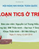 Bài giảng Rối loạn Tics ở trẻ em