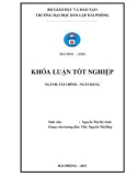 Khóa luận tốt nghiệp Tài chính - Ngân hàng: Một số giải pháp nâng cao hiệu quả hoạt động tín dụng tại Ngân hàng Nông nghiệp và Phát triển nông thôn – Chi nhánh huyện Hoành Bồ