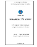 Khóa luận tốt nghiệp ngành Quản trị kinh doanh: Một số giải pháp nhằm nâng cao hiệu quả quản lý tại công ty Cổ phần Công nghệ và Thương mại Trang Khanh