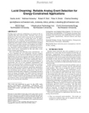 Lucid Dreaming: Reliable Analog Event Detection for EnergyConstrained Applications