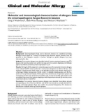 Báo cáo y học: Molecular and immunological characterization of allergens from the entomopathogenic fungus Beauveria bassiana