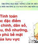 Bài giảng thực hành Quản lý lưu vực: Bài 3 - ThS. Nguyễn Duy Liêm