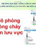 Bài giảng thực hành Quản lý lưu vực: Bài 4 - ThS. Nguyễn Duy Liêm