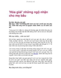 'Hóa giải' những ngộ nhận cho mẹ bầu