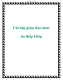 Cải bắp giảm đau nhức do thấp khớp