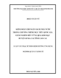 Luận văn Thạc sĩ Quản lý kinh tế: Kiểm soát chi ngân sách nhà nước trong chương trình mục tiêu quốc gia giảm nghèo bền vững qua Kho bạc huyện Si Ma Cai tỉnh Lào Cai