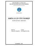 Khóa luận tốt nghiệp Kế toán - Kiểm toán: Hoàn thiện công tác kế toán thanh toán với người mua, người bán tại công ty CP Xây dựng & Thương mại phát triển nhà Hải Phòngc