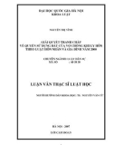 Luận văn Thạc sĩ Luật học: Giải quyết tranh chấp về quyền sử dụng đất của vợ chồng khi ly hôn theo Luật hôn nhân và gia đình năm 2000