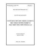 Luận văn Thạc sĩ Quản lý công: Tuyển dụng viên chức trong các đơn vị thuộc Sở Nông nghiệp và Phát triển nông thôn tỉnh Gia Lai