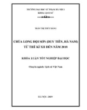 Khóa luận tốt nghiệp: Chùa Long Đọi Sơn (Duy Tiên, Hà Nam) từ thế kỷ XII đến 2018