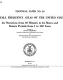 TECHNICAL PAPER NO. 40 RAINFALL FREQUENCY ATLAS OF THE UNITED STATES