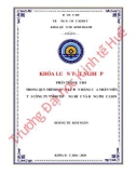 Khóa luận tốt nghiệp Quản trị kinh doanh: Phân tích rủi ro trong quy trình quản lý đơn hàng của nhân viên tại công ty TNHH thương hiệu và đồng phục Lion