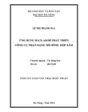 Tóm tắt Luận văn Thạc sĩ Kỹ thuật: Ứng dụng Matlab để phát triển công cụ nhận dạng mô hình