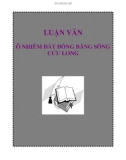 LUẬN VĂN: Ô NHIỄM ĐẤT ĐỒNG BẰNG SÔNG CỬU LONG