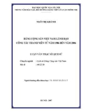 Luận văn Thạc sĩ Lịch sử: Đảng Cộng sản Việt Nam lãnh đạo công tác thanh niên từ năm 1986 đến năm 2006