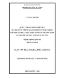 Luận văn Thạc sĩ Khoa học giáo dục: Quản lý hoạt động giáo dục giá trị sống thông qua hoạt động trải nghiệm cho học sinh dân tộc thiểu số ở các trường THCS huyện Phú Lương, tỉnh Thái Nguyên