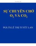 Bài giảng Sự chuyên chở O2 và CO2 - PGS.TS Lê Thị Tuyết Lan