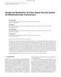 Báo cáo hóa học: Design and Realization of a New Signal Security System for Multimedia Data Transmission