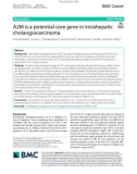 A2M is a potential core gene in intrahepatic cholangiocarcinoma