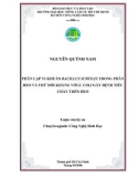 PHÂN LẬP VI KHUẨN BACILLUS SUBTILIS TRONG PHÂN HEO VÀ THỬ ĐỐI KHÁNG VỚI E. COLI GÂY BỆNH TIÊU CHẢY TRÊN HEO