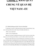 Chương 1: KHÁI QUÁT CHUNG VỀ QUAN HỆ VIỆT NAM –EU _P3