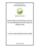 Luận văn Thạc sĩ Kinh tế nông nghiệp: Đánh giá hiệu quả kinh tế sản xuất rau an toàn trên địa bàn huyện Lương Tài tỉnh Bắc Ninh