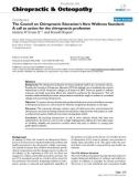 Báo cáo y học: The Council on Chiropractic Education's New Wellness Standard: A call to action for the chiropractic profession