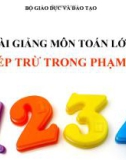 Bài giảng Toán 1 chương 2 bài 8: Phép trừ trong phạm vi 6