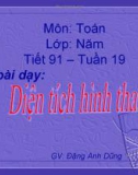 Bài giảng Toán 5 chương 3 bài 4: Diện tích hình thang