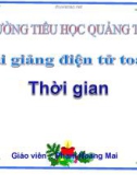 Bài giảng Toán 5 chương 4 bài 2: Thời gian