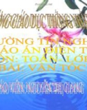 Bài giảng Toán 5 chương 4 bài 2: Vận tốc