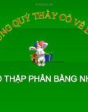 Bài giảng Toán 5 chương 2 bài 1: Số thập phân bằng nhau