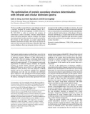 Báo cáo khoa học: The optimization of protein secondary structure determination with infrared and circular dichroism spectra