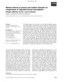 Báo cáo khoa học: Mutual effects of proton and sodium chloride on oxygenation of liganded human hemoglobin Oxygen afﬁnities of the a and b subunits