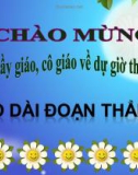 Bài giảng Toán 1 chương 3 bài 2: Độ dài đoạn thẳng