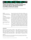 Báo cáo khoa học: Mitochondrial chaperone tumour necrosis factor receptor-associated protein 1 protects cardiomyocytes from hypoxic injury by regulating mitochondrial permeability transition pore opening