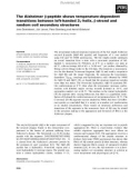 Báo cáo khoa học: The Alzheimer b-peptide shows temperature-dependent transitions between left-handed 31-helix, b-strand and random coil secondary structures